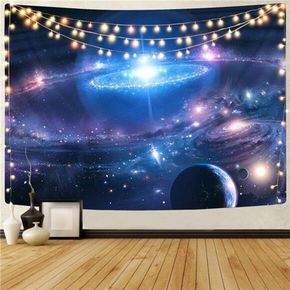 Galaxy Tapestry for Bedroom Large and Small, Decor Outer Space Tapestry Wall Han